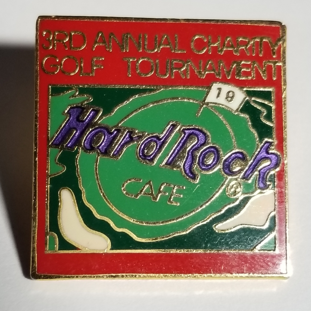 Vintage Hard Rock Cafe pin 3rd Annual Golf Tournament hrc